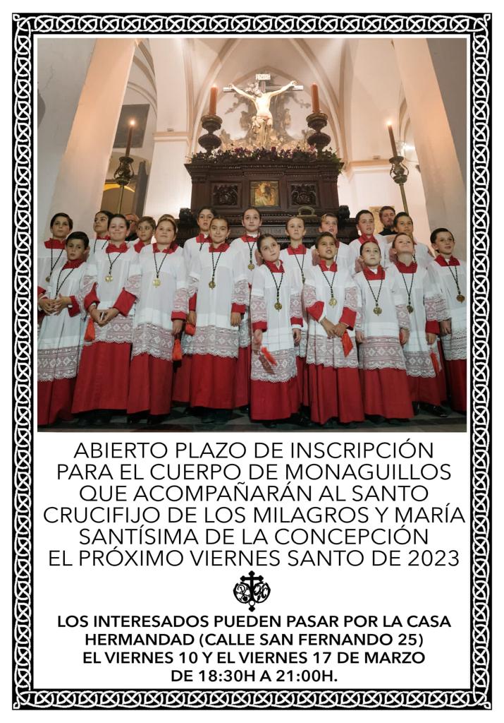 monaguillos 2023